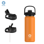 FEIJIAN Termos pudel k&otilde;rrega Sport Roostevabast terasest vaakumpudel Isoleeritud veepudel k&auml;epideme ja kaanega 950/1200ml 950ml kollane
