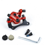 Original hydraulic disc brake caliper suitable for KUGOO M4 folding electric scooter front and rear brake master cylinder red A red