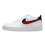 Nike Air Force 1 Low 3D sametine Swoosh USA GS AO3620-101 38.5 white
