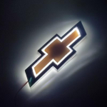 5D LED Auto Embleem Pagasiruumi Tagumine Logo M&auml;rk Lamp Chevrolet Cruze Malibu Epica Captiva Aveo Trax Equinox Spark jaoks kuld