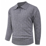 S&uuml;gis-Talvine Polo Kraega Kootud Meeste Jakk Lahtine Sisemine Aluskiht Top M tumehall v&auml;rv