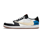 Jordan x Travis Scott Air Jordan 1 Must Sinine Tormikaitse Libisemisvastane Madal &Uuml;laosa Vintage Korvpallijalatsid Naiste DZ4137-700(Team1946-) 35.5