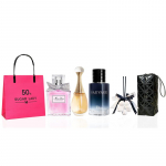 DIOR Parf&uuml;&uuml;m Flower 5ml + True Self 5ml + Wilderness 10ml + Valge Virsiku Aroomiteraapia + Keraamiline Must Kott must