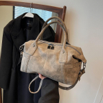 Retrodisain PU kunstnahast &otilde;lakotid naistele Korea mood Suure mahutavusega kaenlaalune kott Naiste crossbody-kott kandekott k&auml;ekotid One Size khaki