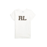Polo Ralph Lauren P&auml;rlitega RL T&auml;hemustriga Puuvillane Jersi L&uuml;hikeste Varrukatega T-s&auml;rk Naiste topid Valge WMPOKNINC020071 XS white