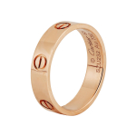 Cartier Love 5,5 mm Kruviga Graveeritud S&otilde;rmus Unisex s&otilde;rmused Roosa Kuld B4084852 51,Warranty Not Included