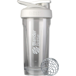 BlenderBottle Strada Tritan 28oz Proteiinishaker, Autentne BlenderBottle toode, 828 ml mahutavus (600ml M&auml;rgised), Valge (BBSTT28 WH) white