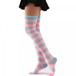 P&otilde;lvikud Reie triibulised sokid Pikad saapasokid Kingitused Naistele &Uuml;leliigne mood V&auml;rvilised triibulised sokid Cosplay One Size