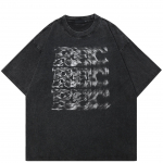 Streetwear udune kirjad graafiline unisex T-s&auml;rk puuvillane pestud must T-s&auml;rk unisex topid tees suvine l&uuml;hikeste varrukatega T-s&auml;rk S mitmev&auml;rviline