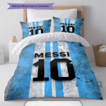 Lionel Messi Kujutisega Voodipesu Kodu Dekoor S&uuml;nnip&auml;evakingitus (1 * tekikott + 2 * padjap&uuml;&uuml;ri, ilma s&uuml;damikuta),f&auml;nnikaup. 135x200cm