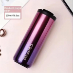 400ML Roostevabast Terasest Kohvi Termospudel Termokruus Lekkekindel Auto Vaakumkolbid Kohvitass Reisimine Kaasaskantav Isoleeritud Pudelid 401-500ml
