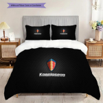 Koenigsegg Luksuslik Superauto Br&auml;nd Voodipesu (1 * tekikott + 2 * padjap&uuml;&uuml;ri, ilma s&uuml;damikuta) 2D tasane tekikott ja padjap&uuml;&uuml;r Pehme ja mugav 135x200cm
