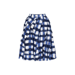 Uniqlo x MARNI Naiste Pallikujuline Ruuduline Seelik (Aasia suuruse m&auml;&auml;ramine) Sinine naiste t&auml;navamood 451462-67 L