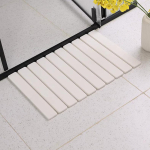 R&auml;imesettest imav matt Vannitoamatid Vannitoa sissep&auml;&auml;su libisemisvastane matt Kodu multifilmikujuline jalapatja Kiiresti kuivav r&auml;imesettest matt K&otilde;va 60X39Cm / Multi-Panel Folding White valge