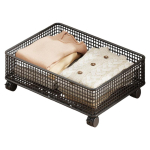 Ruumis&auml;&auml;stlik ratastega hoiukast voodi alla, diivani alla, metallraamiga, tugeva konstruktsiooniga, m&auml;nguasjade hoiukorv ratastega valge