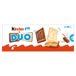 Kinder Duo k&uuml;psised piima- ja valge &scaron;okolaadi kihiga 150 g (12 t&uuml;kki)