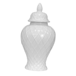 Portselanist purkide komplekt kaanega - Elegantne koduaksessuaar 20x20x42CM white