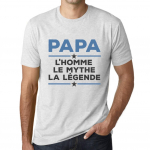 1 Papa Meeste T-s&auml;rk Myth Legend t-s&auml;rk Papa Tees&auml;rk Papa Bear XS valge suitsuv&auml;rv