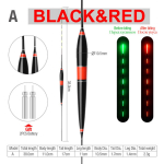 Smart Fishing Led Light Float helendav h&otilde;&otilde;guv ujuvkala hammustamine Tuletab automaatselt meelde elektrilist p&uuml;&uuml;gipoi koos patareidega punane/must