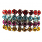 Les Tr&eacute;sors De Lily [E5128] - Bague Cr&eacute;ateur 'Amour de Cristal' Tutti Frutti mitmev&auml;rviline