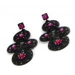 NOA [H8940] - Designer K&otilde;rvar&otilde;ngad 'Carmen' must roosa punane Heleroosa