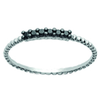 H&otilde;bes&otilde;rmus 'Goddess' must h&otilde;be (roodiumiga kaetud) - 1 mm 52 must