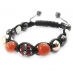 Les Tr&eacute;sors De Lily [J8704] - Bracelet ethnique 'Shambhala' orange oranž