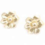 Les Tr&eacute;sors De Lily [L1597] - Dormeuses Cr&eacute;ateur 'Perla' ivoire beež