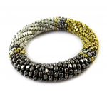 Les Tr&eacute;sors De Lily [N8088] &ndash; uhke kolmev&auml;rviline Kilimanjaro k&auml;ev&otilde;ru (hall &ndash; h&otilde;be &ndash; kuldne) kuld