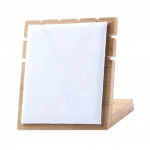 Bambusest puidust ehete vitriinplaadi kaelakee hoiualus poe jaoks, kodu A D