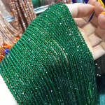 V&auml;ikesed helmed, looduslikust kivist helmed, turmaliin, safiir, 2,3, mm l&otilde;iguga lahtised helmed ehete valmistamiseks kaelakee DIY k&auml;ev&otilde;ru (38 cm) 3mm