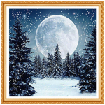 3D Teemant Teemanttikandid Helmed Taevane Lumekuu Naine unistuste teemandid ristpistes 30x30CM