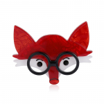 Blucome Akr&uuml;&uuml;lmustad prillid Rebasekujulised Prossid K&auml;sitsi valmistatud Naiste Laps Loom Pross Multifilm Prossn&otilde;elad Rev&auml;&auml;rim&auml;rgid Ise tee ehe punane