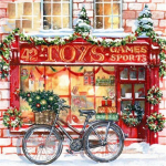 Teemantmaal 5D maastiku teemantkunsti tikandid Ristpistes j&otilde;ulukaunistused 30x30CM