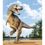 T&auml;ielik 5D teemantmaaling dinosauruse teemanttikandid T&auml;ielik anime ristpistes komplektid kodukaunistusega k&auml;sitsi valmistatud kingitus Round 20x30cm