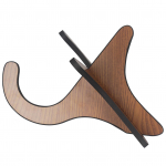 Puidust Ukulele kitarri alus, kaasaskantav eemaldatav keelpilliklambri hoidik Basswoodi materjal kitarridele pruun