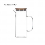 K&uuml;lma klaasist veepudeliga veekeetja kaanega Suur kuumakindel veekann k&auml;epidemega teekannu kannud