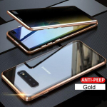 Privaatsus piilumisvastane metallist magnetiline kahepoolne klaas&uuml;mbris Samsung S20 S21 S10 S9 S8 Note 20 10 9 8 Plus Ultra A71 A51 A70 jaoks Galaxy Note20