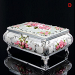 Vintage &uuml;mbris Roos nikerdatud Decor Mood metallist ehtekarp mitmev&auml;rviline emailitud kaelakee ripats s&otilde;rmus kingitus hoiuruum D