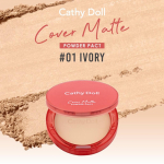 Cathy Doll Cover Matte Powder Pact SPF30 PA+++ 12 g - Thai Cosmetic 02 Light Beige