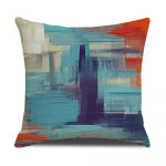 45x45cm Vintage abstraktne padjap&uuml;&uuml;r Moodne kodune pol&uuml;ester dekoratiivne padjap&uuml;&uuml;r Graffiti Print V&auml;rviline padjakate 45x45cm