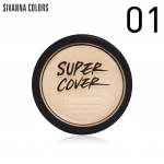 SIVANNA COLORS Creamy Concealer Foundation UV25 No.01 - 03 14 g. HF6051 - Thai Cosmetic Make Up 01 Ivy Beige