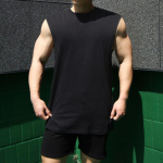 Muscleguysi uus br&auml;ndi Fitness Kulturismi Tankitopid Suves&auml;rk Meeste j&otilde;usaalide varrukateta s&auml;rk M must