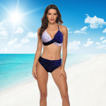 Uus seksikas Biqini Solid naiste ujumisriided Push Up bikiinikomplekt ujumistrikoo rannariided Plus Size k&otilde;rge v&ouml;&ouml;kohaga ujumiskost&uuml;&uuml;m L