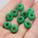 10 tk looduslikust kivist makropoorsed helmed &uuml;mmargused kristallist roosa kvarts amet&uuml;st ahhaat opaal lahtised helmed ehete valmistamiseks DIY kaelakee tarvikud 5x10 mm 5x10mm-Malaysian Jade