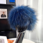 2022. aasta talvine soe naiste ehtne rebane karusnahast sall karusnahast peapaelad rebase karusnahast sallid luksuslik kaelasoojendaja hea elastne naturaalsest karusnahast summutid Good elasticity prantsuse sinine v&auml;rv