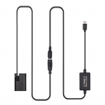 PD USB TypeC kaabel DRE6 t&uuml;hipatarei alalisvooluliidese LPE6N jaoks, asendus kaamerale Canon EOS 60D 70D 80D must