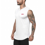 Muscleguys meeste V-kaelusega j&otilde;usaaliriided Kvaliteetsed jooksutreeningu vest Fitness Kulturismi puuvillane pealisosa hingav ja mugav M must