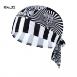 KEMALOCE Team Bike Bandana Kid Pirate White Cartoon Cat Adult Bicycle Cap peakatted must/valge