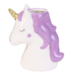 Les Tr&eacute;sors De Lily [A1813] - keraamiline hambaharjahoidja 'Licorne My Unicorn' valge lilla - 10x13 cm lilla